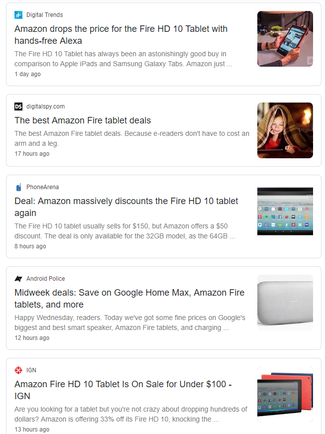 Amazon fire news search results - Just google Amazon fire, we dare you