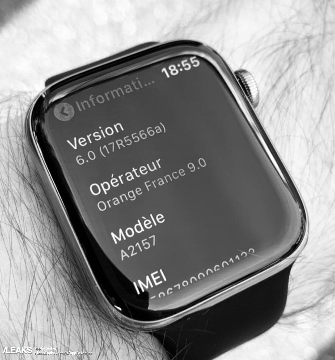 Photo allegedly shows the Apple Watch Series 5 which will be unveiled on September 10th - Here's your first look at the Apple Watch Series 5