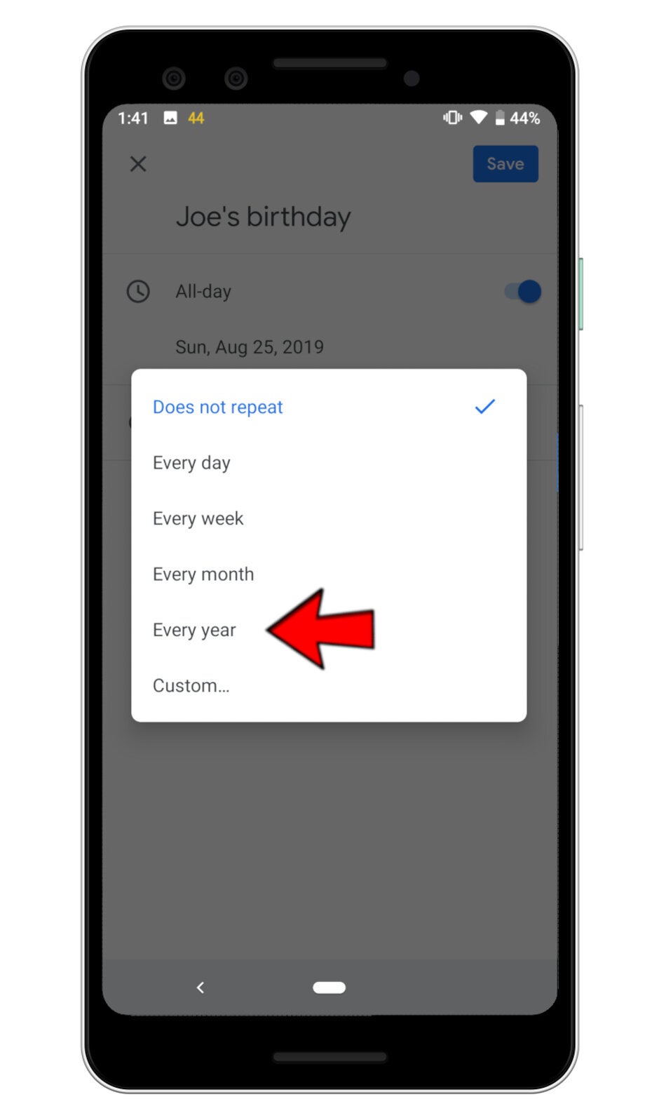 How to add a birthday to Google Calendar PhoneArena