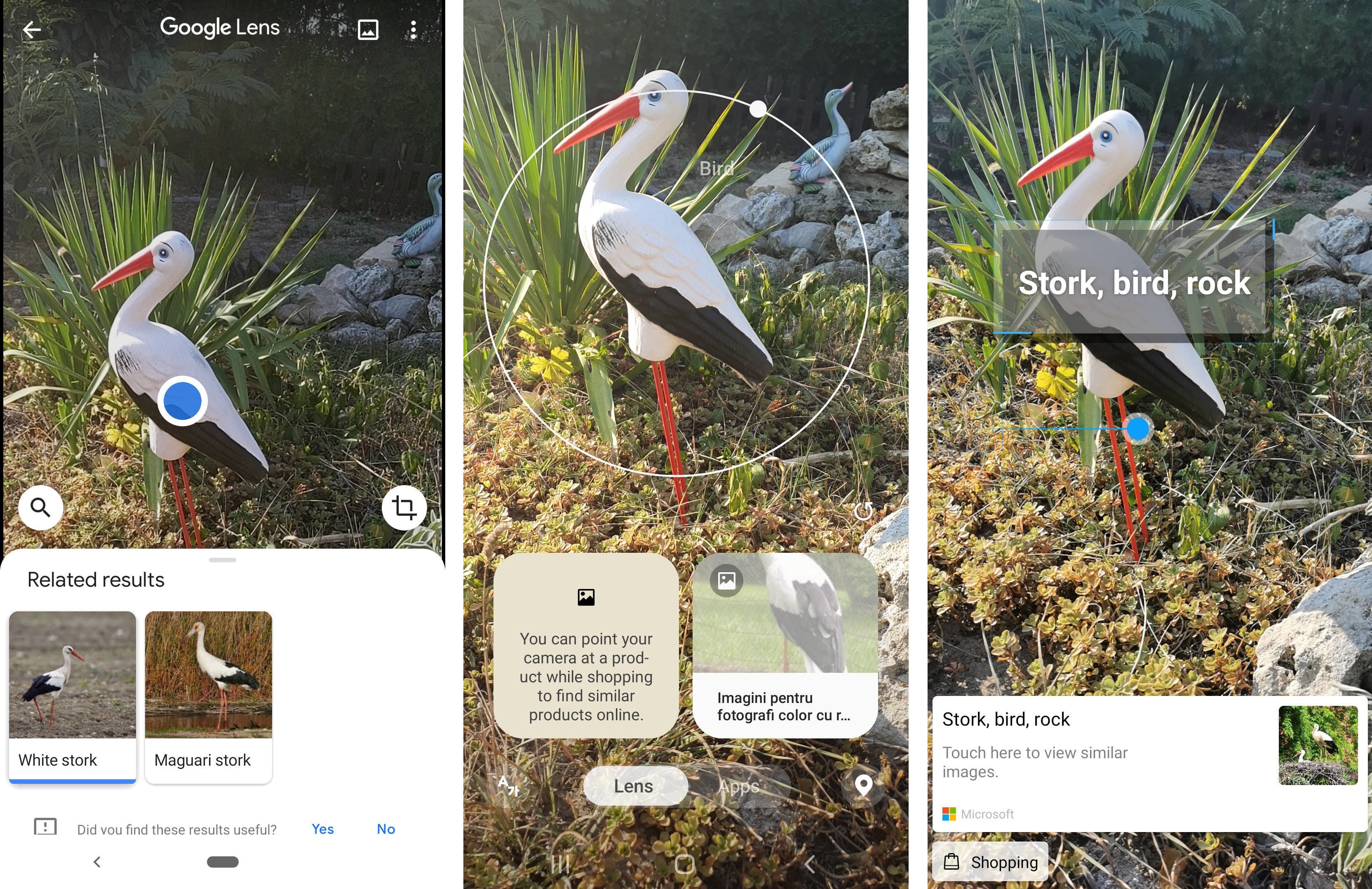 Google Lens left, Bixby Vision middle, HiVision right - Artificial intelligence showdown: Google Lens vs Bixby Vision vs Huawei HiVision