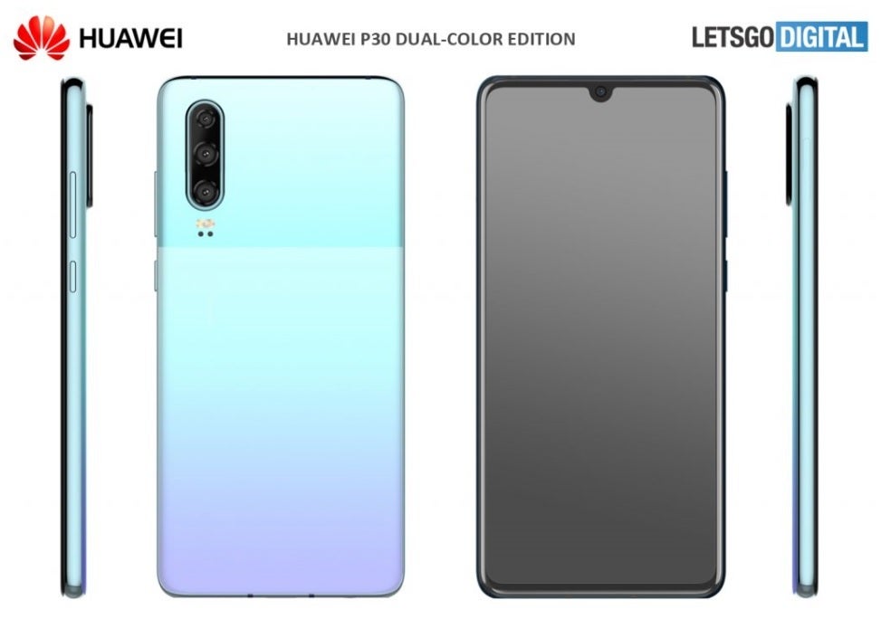 One of the new colors that Huawei could announce next week for the Huawei P30 - Huawei P30 could get two new color options next week