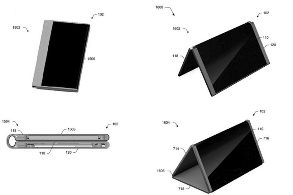 The Centaurus device might come with five pre-set screen positions - Two new patents surface related to Microsoft's rumored Centaurus foldable device