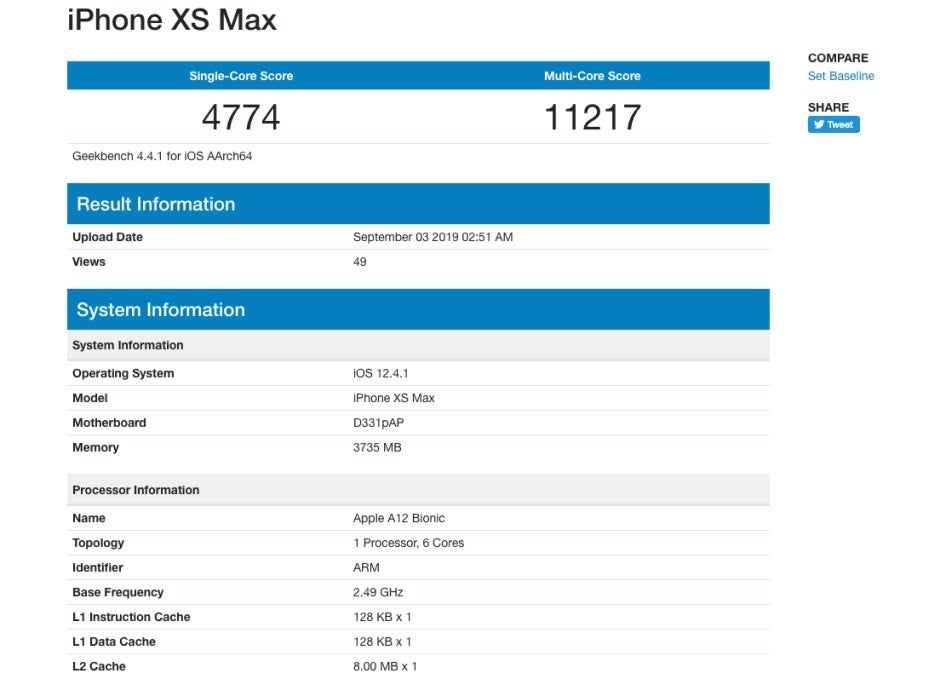 iPhone 11 (R) benchmark points to memory upgrade, very small performance bump