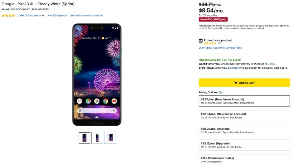 You can now save up to $600 on a Pixel 3 and $700 on a Pixel 3 XL at Best Buy