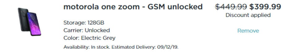 The interesting Motorola One Zoom is already $50 off in the US