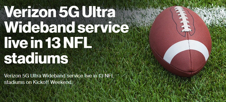 Verizon's 5G marketing strikes again with pseudo NFL stadiums 'coverage'