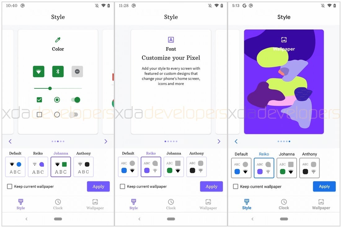 Images from the Pixel Themes app that could launch on the Pixel 4 - Pixel users will soon be able to customize their phone