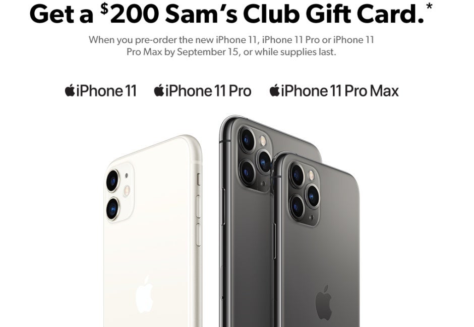 Remember these dates if you want a free $200 gift card with your iPhone 11,  11 Pro, or 11 Pro Max - PhoneArena