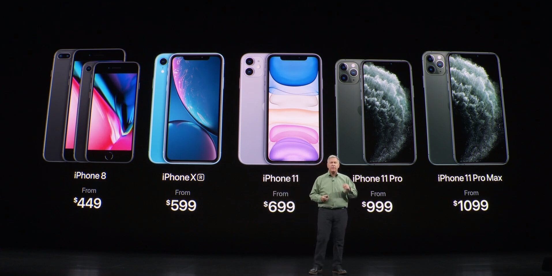 Notice how the word ''From'' is in a darker color - The 64GB iPhone 11s are a joke Apple keeps repeating
