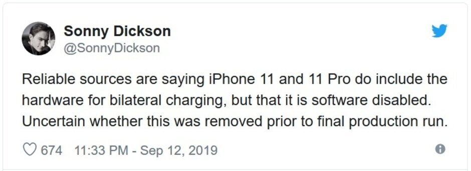 The 2019 Apple iPhones might contain the hardware needed to offer reverse wireless charging - Hardware for missing Apple iPhone feature rumored to be disabled inside the handsets