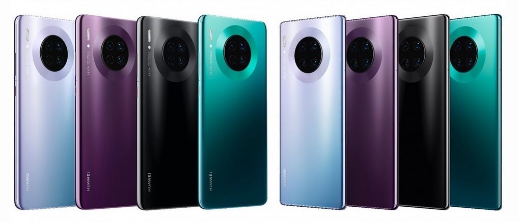 Mate 30 on the left, Mate 30 Pro on the right - The Huawei Mate 30 Pro will record slow-motion video at an absurd 7,680fps