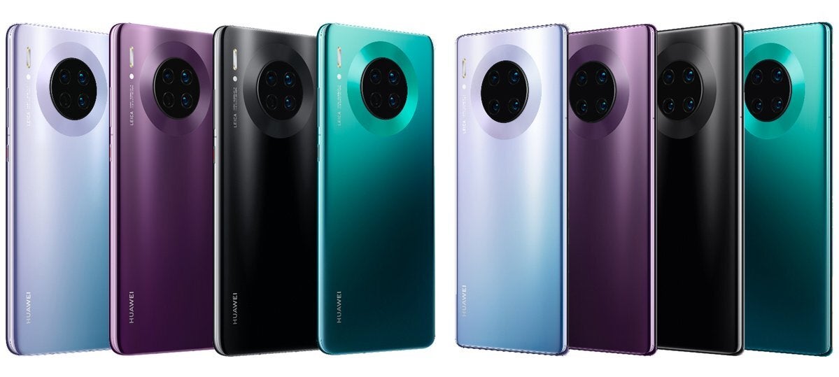 The Huawei Mate 30 (left) and Mate 30 Pro (right) - The Huawei Mate 30 Pro might not be sold in Europe
