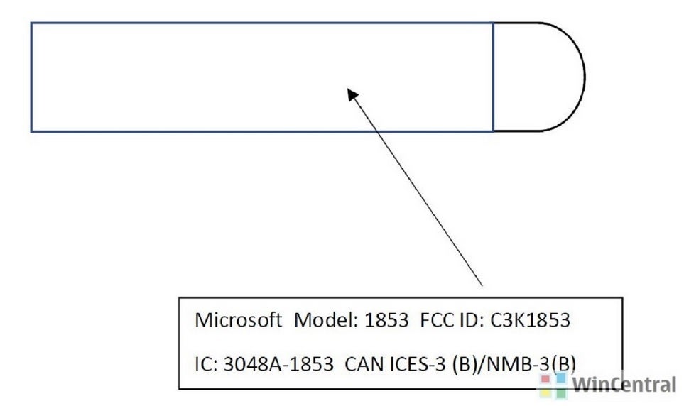 Get your mind out of the gutter! This is a diagram of the new Surface Pen from the FCC documentation - Popular Surface Pro 7 accessory is certified by the FCC