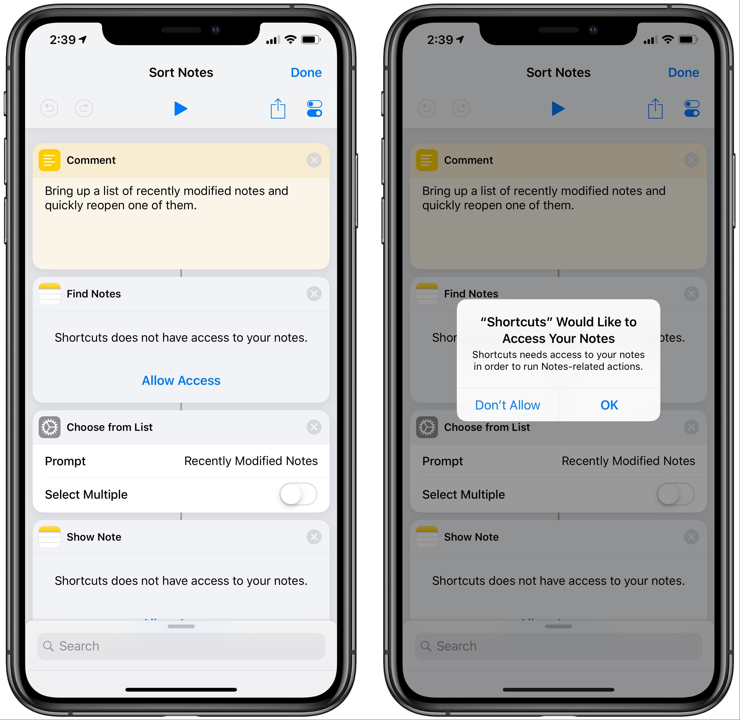 Shortcuts on the Apple iPhone - Apple is sued for allegedly infringing on a patent with its Shortcuts application