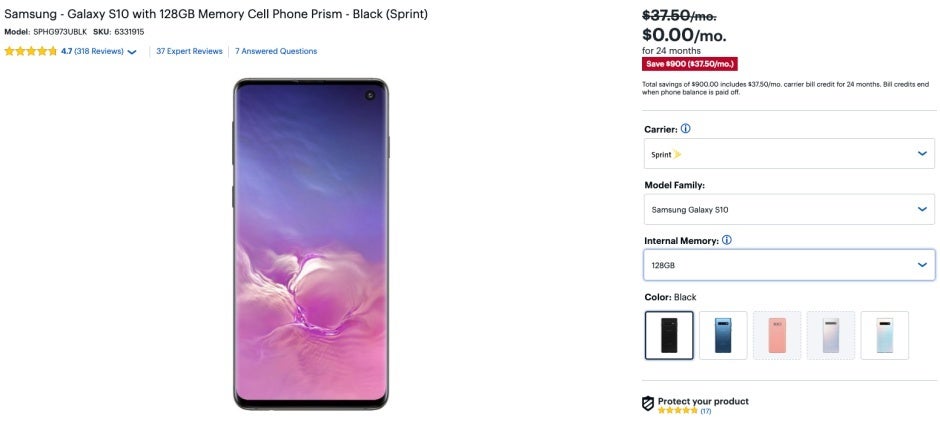 You can get the Galaxy S10 for free from Best Buy right now with monthly installments