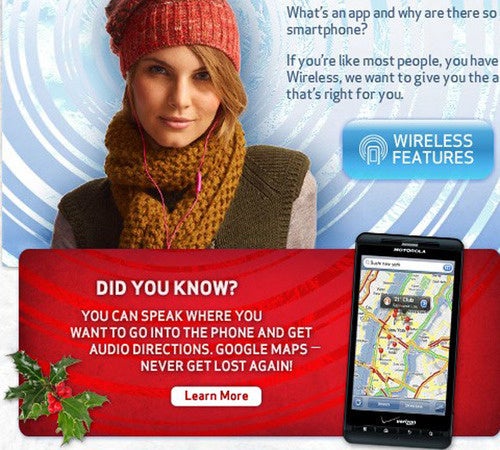 Verizon DROID X ad mistakenly features iPhone screen