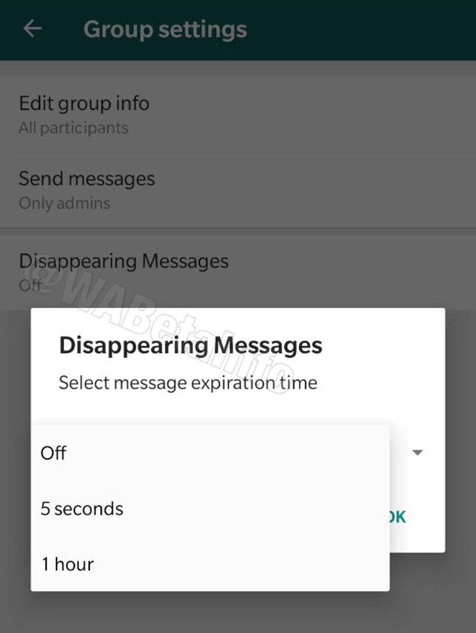 WhatsApp testing self-destructing messages feature