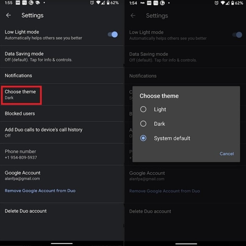 Dark theme comes to the Google Duo app - Another day, another important Google app gets Dark theme