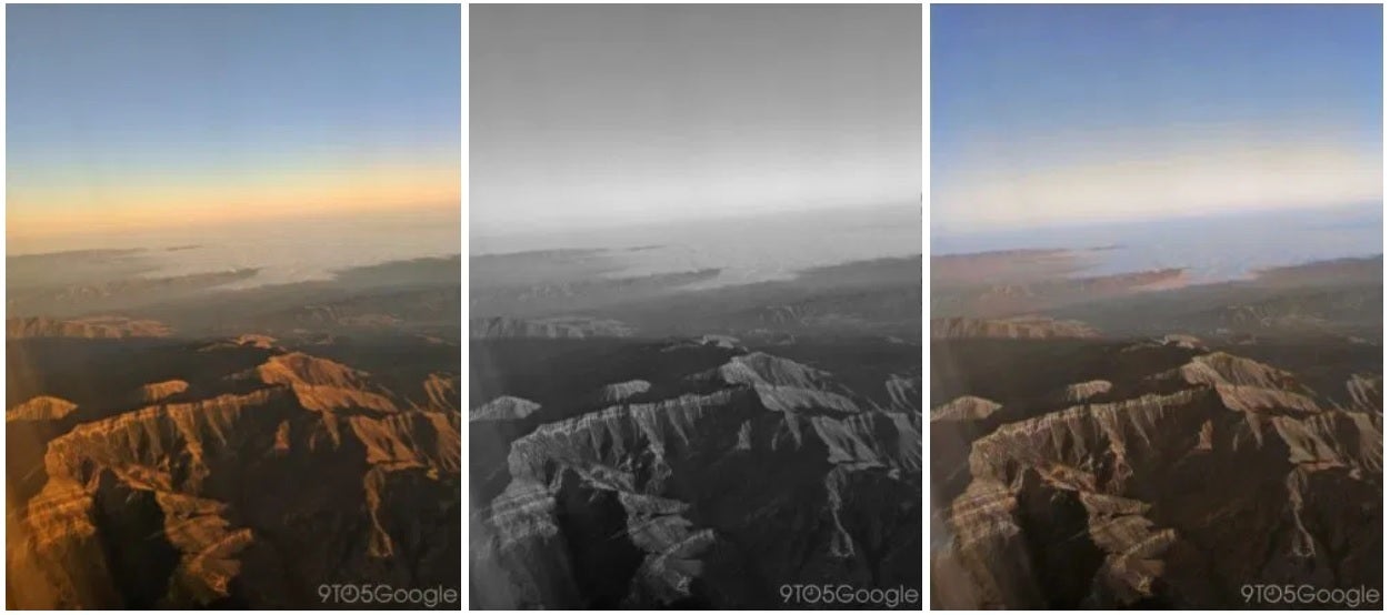 From left to right, the original picture, a black and white version of the photo and the colorized version of the latter - Google's cool Colorize feature still needs work