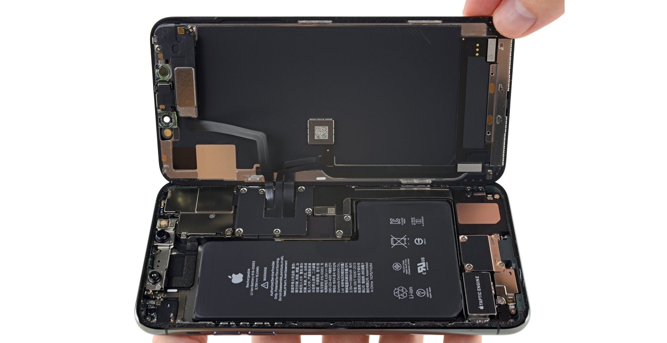 The massive battery of the iPhone 11 Pro Max is probably its most significant improvement, image iFixit.com - The hidden challenges and limitations of fast charging in smartphones