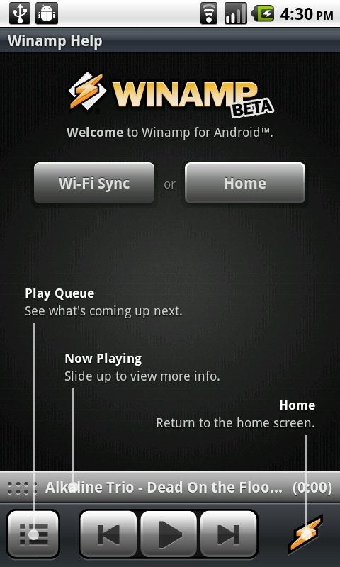 play winamp su Android