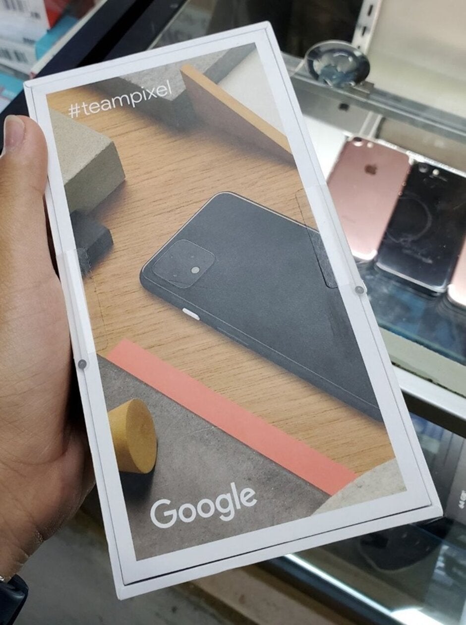 Bottom of the Pixel 4 retail box - This is the retail box for the Google Pixel 4