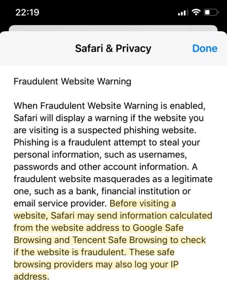 Apple shares Safari data with Tencent, a company that is close to the communist Chinese government - Apple shares mobile Safari data with company connected to China's communist regime