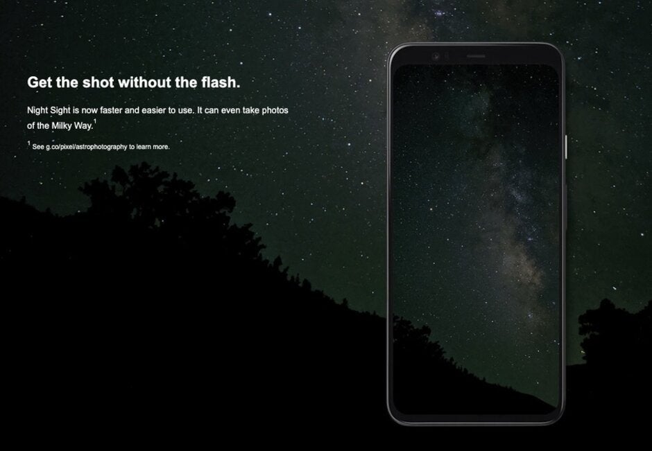 The astrophotography feature for the Pixel 4 line is promoted - Another retailer accidentally posts its Pixel 4 product page