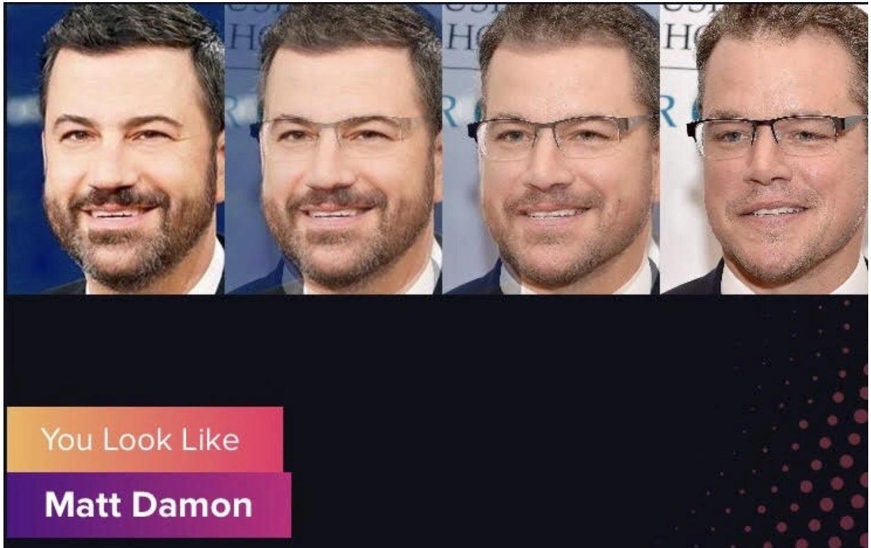 Jimmy Kimmel has fun with the Gradient app - Who is your celebrity doppelganger? This app will tell you although there are red flags
