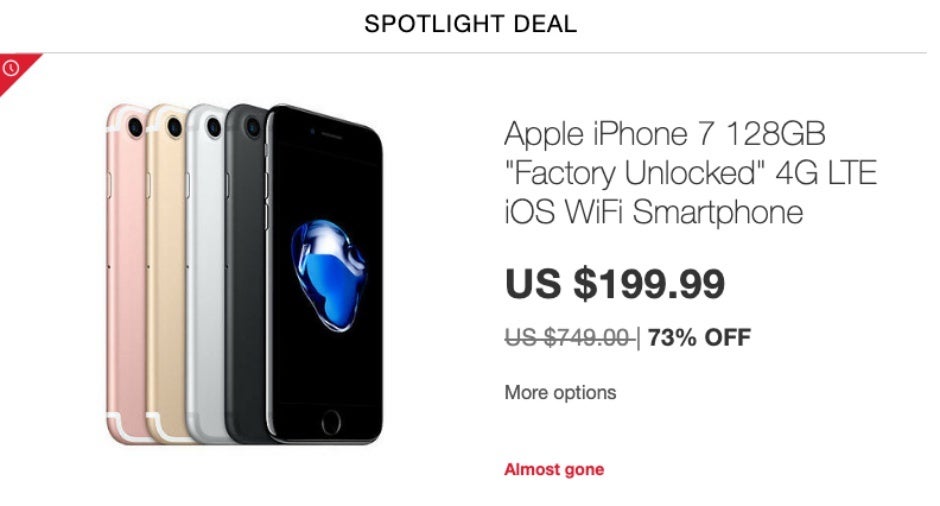 Apple&#039;s venerable iPhone 7 drops to $200 with 128GB storage in &#039;spotlight&#039; eBay deal