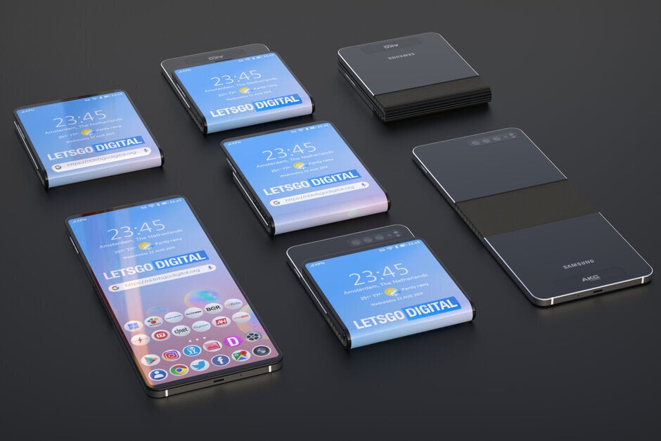 Samsung Galaxy Fold 2 concept renders based on patents - Samsung wants to sell loads of foldable smartphones next year