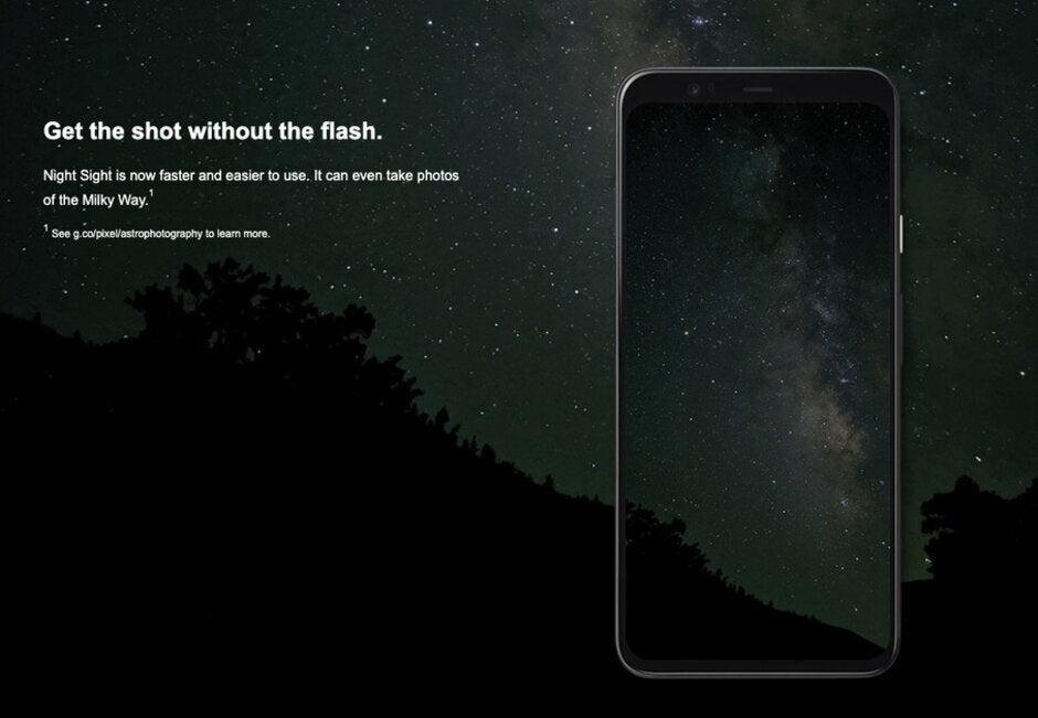 Google promotes astrophotography - Two key Pixel 4 camera features will not be coming to older Pixel models