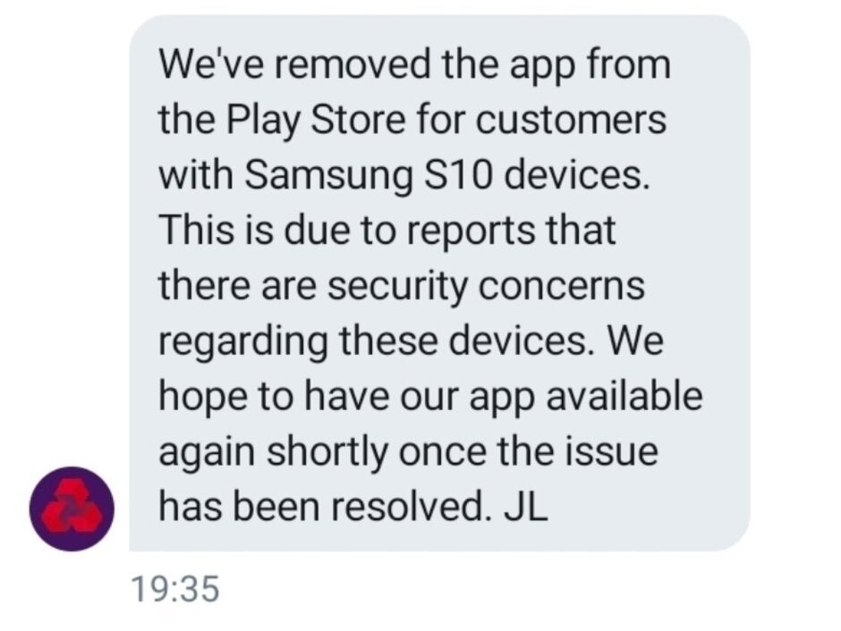 NatWest responds to the fingerprint bug on the Samsung Galaxy S10 and other models - Samsung&#039;s fingerprint bug could drain your bank account unless you take action