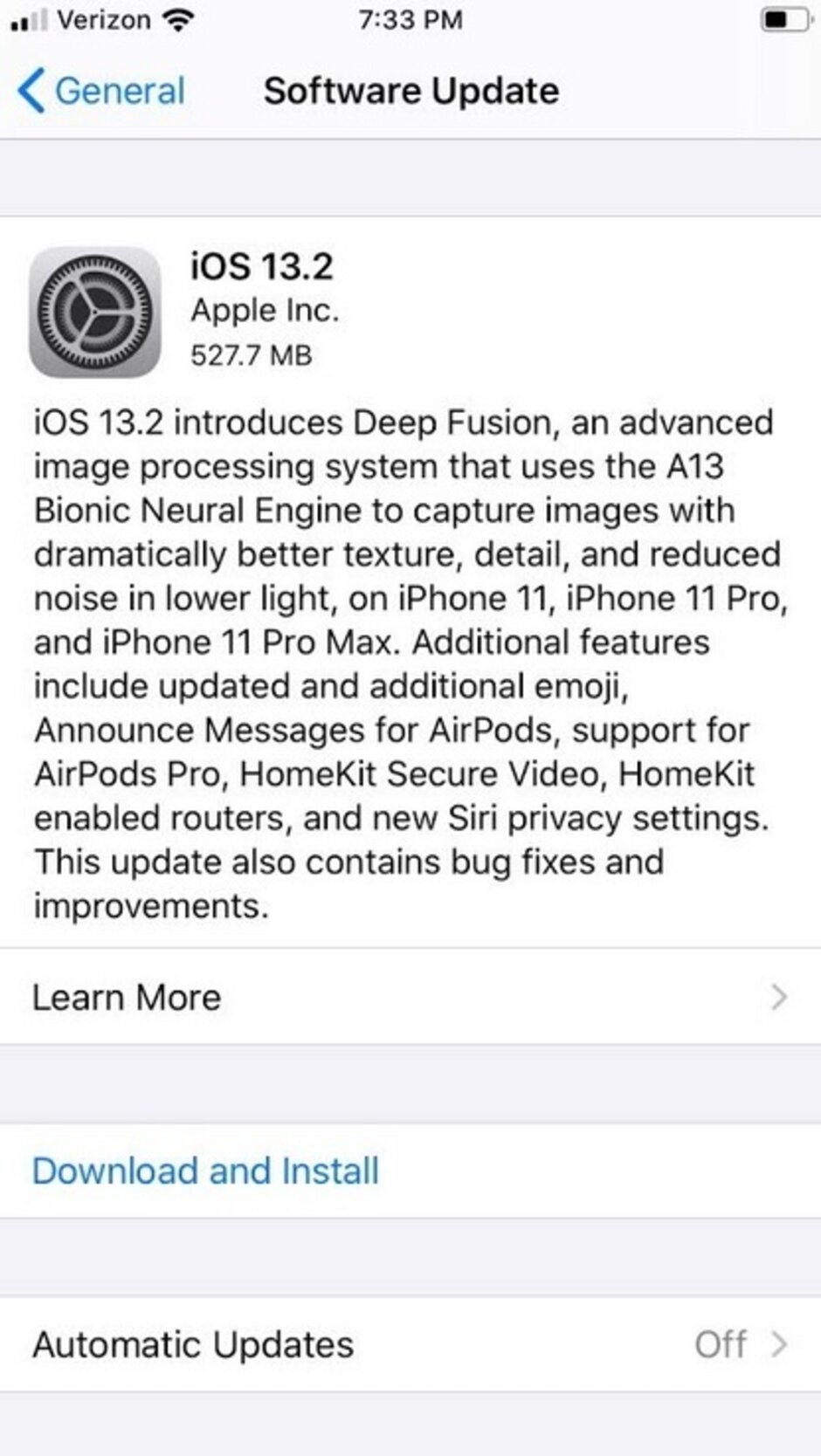 Apple disseminates iOS 13.2 for the iPhone, bringing Deep Fusion to the iPhone 11 and iPhone 11 Pro cameras - Apple releases update that will greatly improve photography on the 2019 iPhones