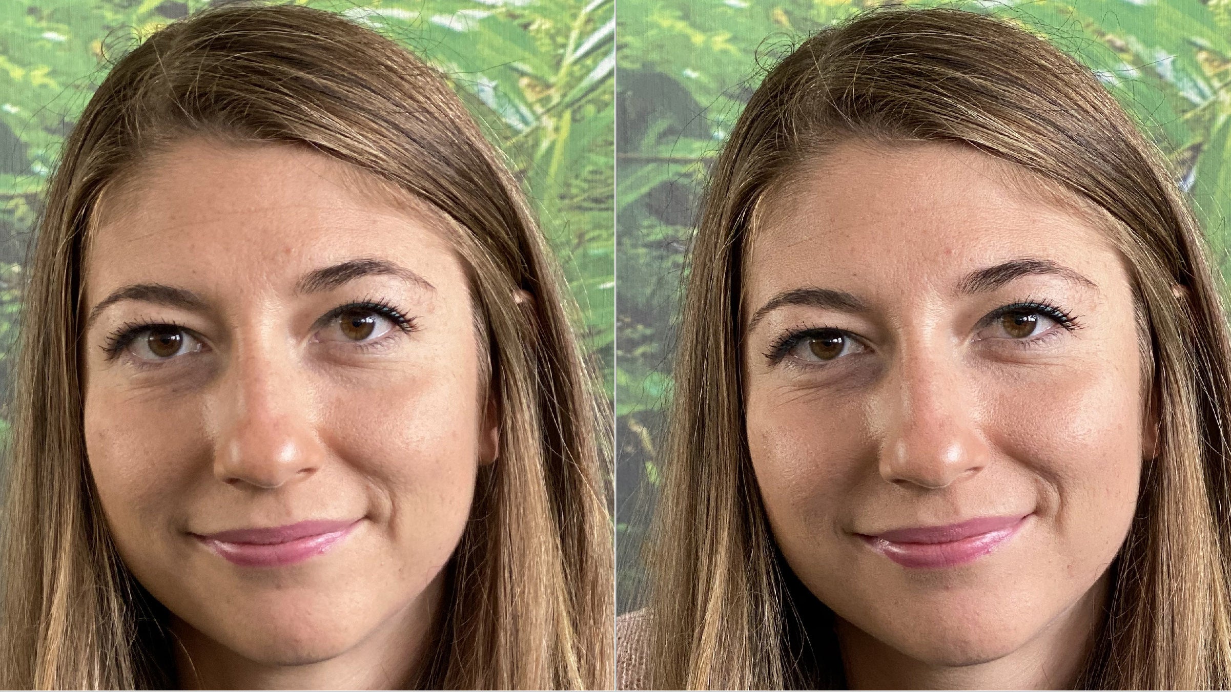 Regular photo on the left, Deep Fusion on the right (150% crop) - Deep Fusion demo: before and after