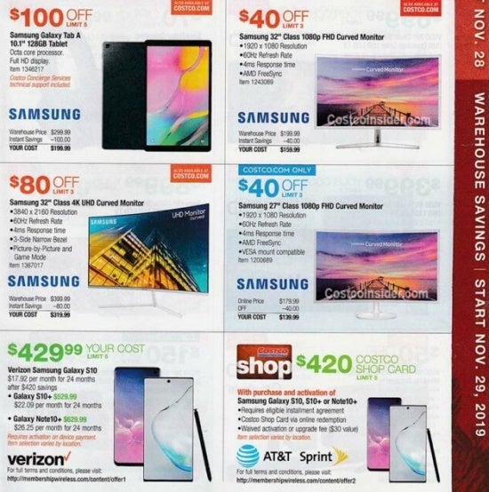 Costco has killer Galaxy S10, Note 10+, and Surface Pro 7 deals in store for Black Friday