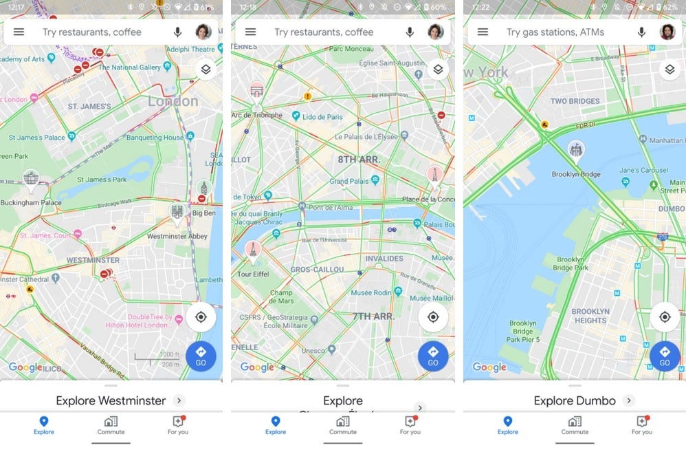 Google adds larger icons to major landmarks in big cities - Google Maps update will help you find historical landmarks in major cities