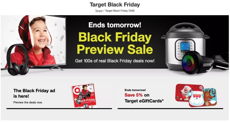 Some of Target's best Black Friday 2019 deals are available today and tomorrow