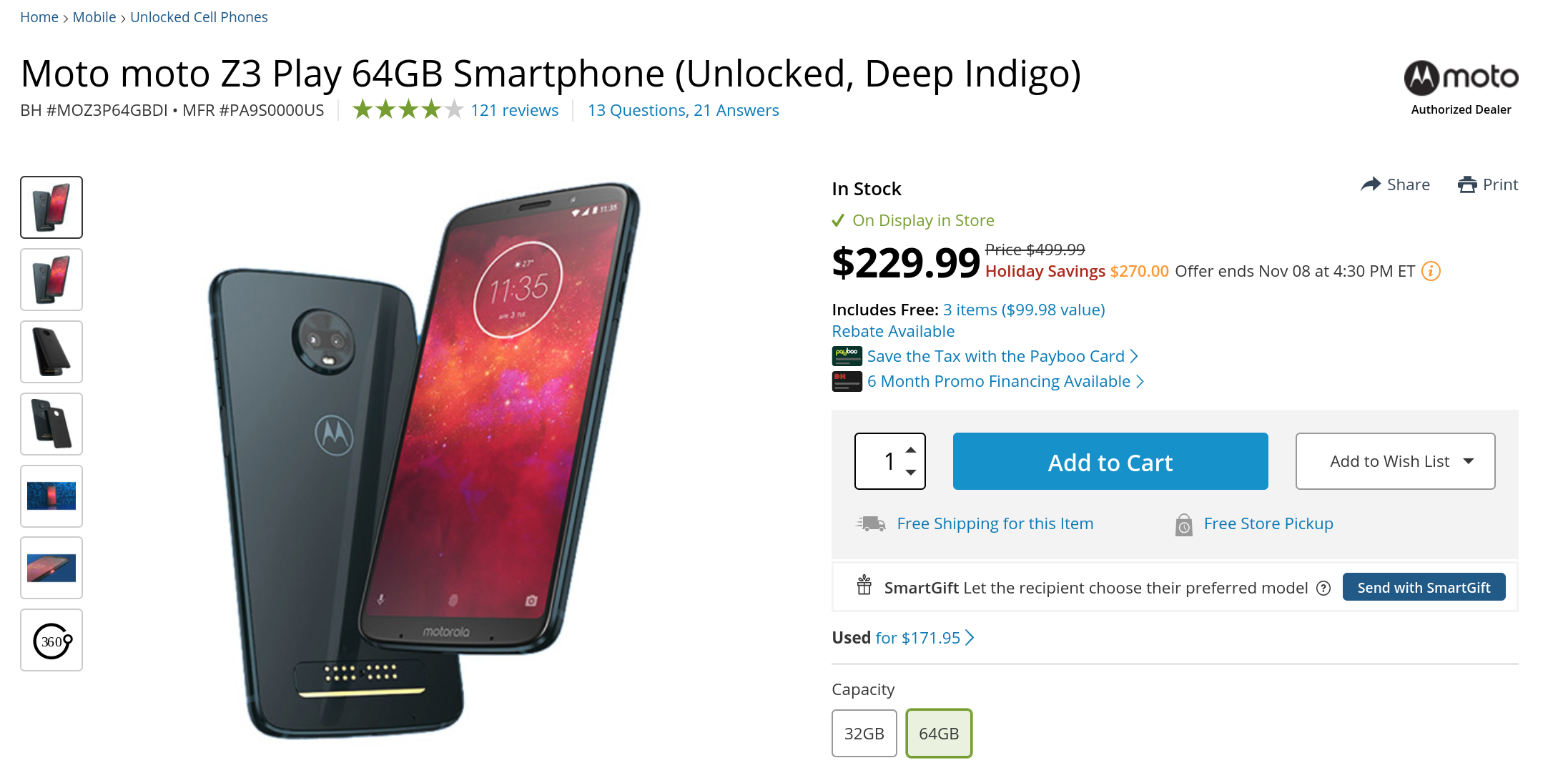 Score an unlocked Moto Z3 Play for record-low prices, no strings attached