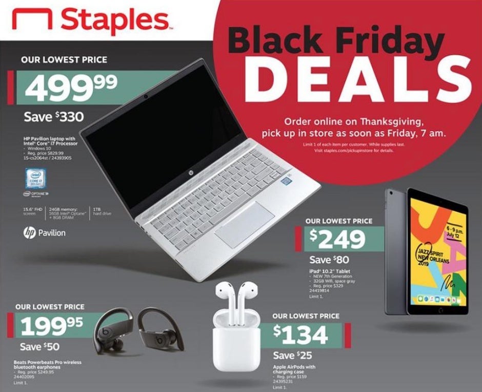Black Friday deals at Staples will include nice iPad, AirPods, and smart speaker discounts