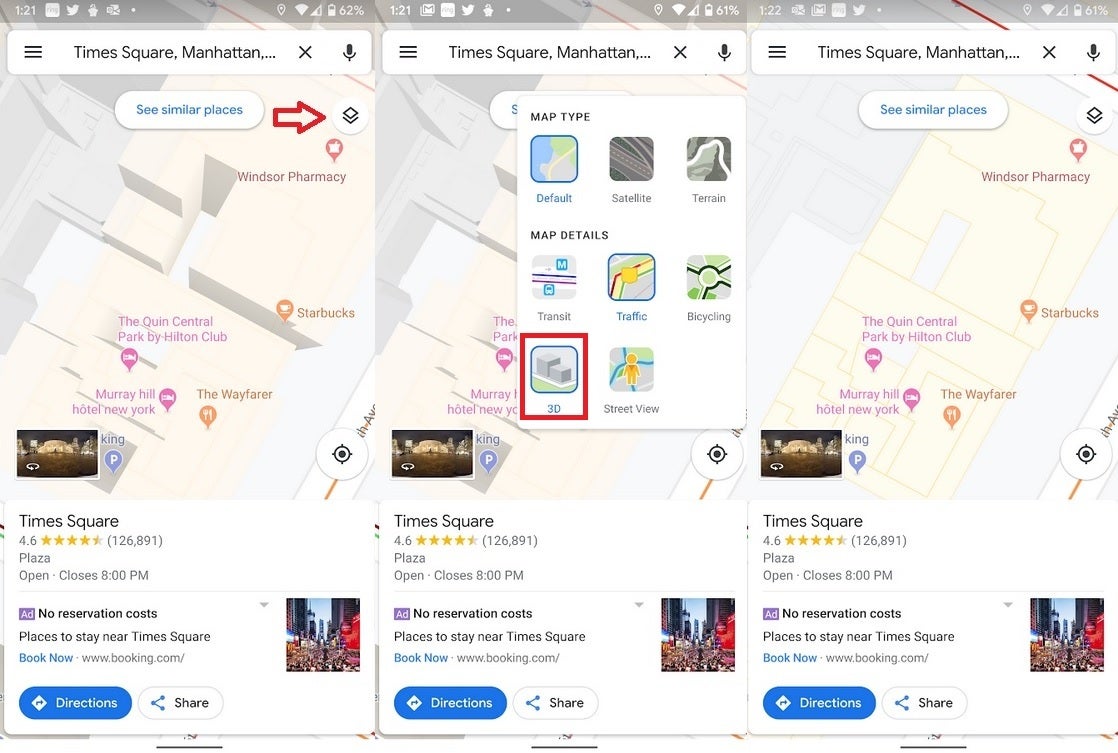 Google now allows Maps users to flatten distracting 3D rendering - Google Maps update flattens buildings, makes the app easier to read