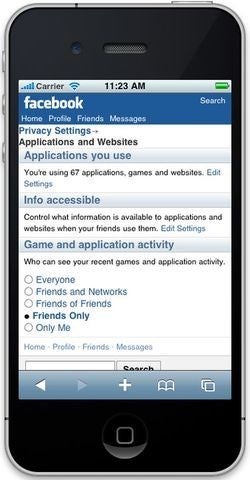 Facebook allows you more privacy control on its mobile versions