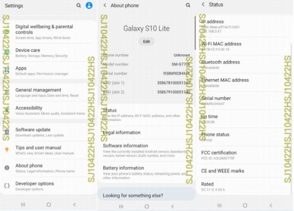 Key Galaxy S10 Lite specs confirmed by the FCC ahead of probable December launch