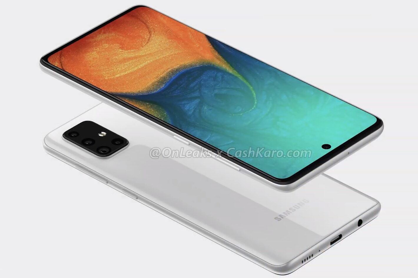 Quad-camera Galaxy A71 leaks with massive punch-hole display, headphone jack