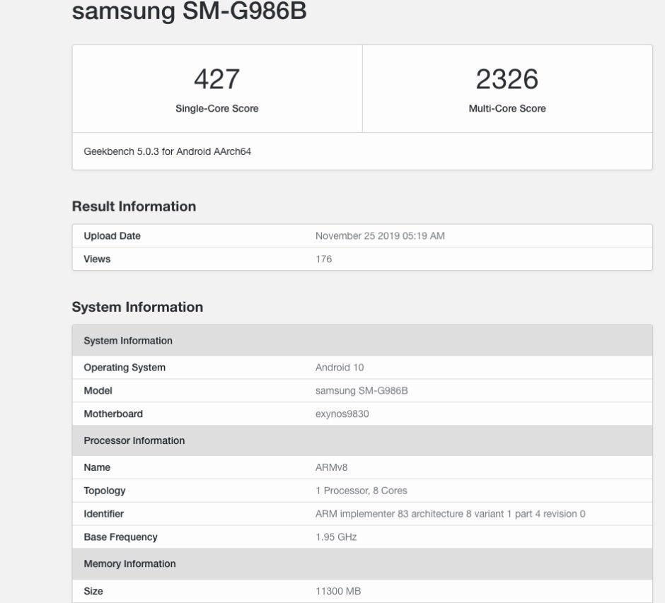 Those scores are far from etched in stone, mind you - Galaxy S11 5G benchmark reveals impressive hardware, unimpressive performance (for now)