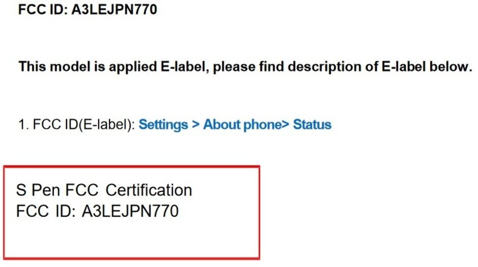 The S Pen on the Samsung Galaxy Note 10 Lite will use an E-label that can be accessed from the phone&#039;s settings - FCC approves S Pen for Galaxy Note 10 Lite