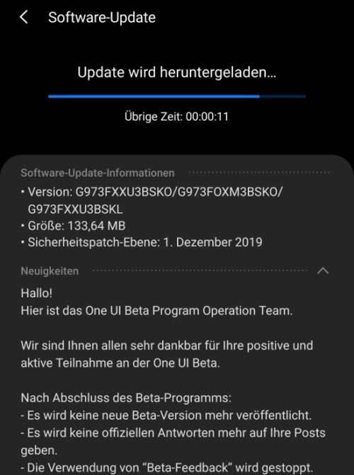The first stable Android 10 updates for Galaxy S10 devices have arrived