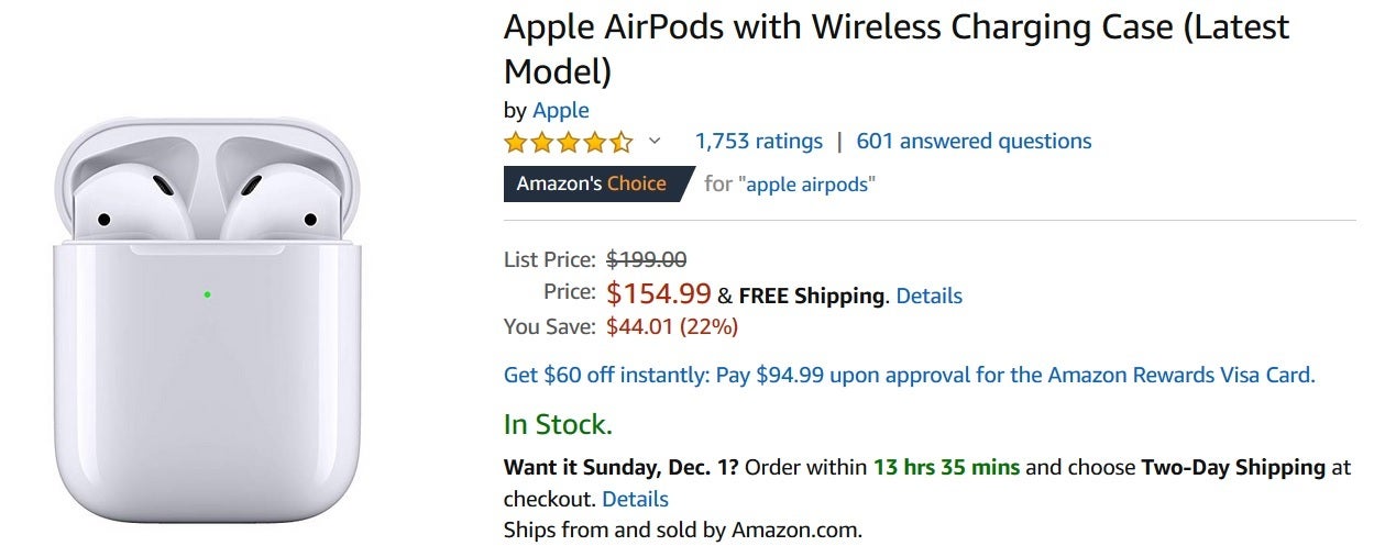 Pick up the second-generation AirPods with a wireless charging case at an all-time low price - Check out Amazon&#039;s amazing AirPods deal