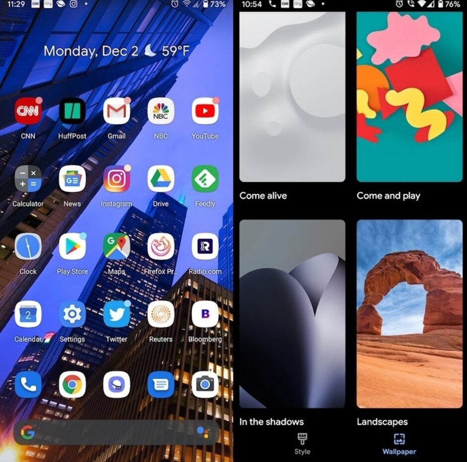Make a custom look for your Pixel and pick out new wallpaper - Pixel 4 customization feature now found on older Pixel models