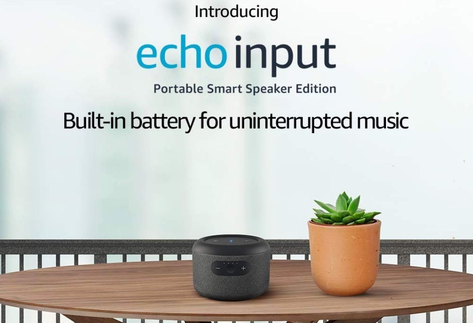 The Echo Input Portable comes with a modern fabric design and hands-free Alexa integration - Amazon releases its first portable smart speaker in years, but you can't have it in the US yet